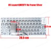 Keyboard Laptop Hp Spectre Pro x360 G1 Hp Spectre x360 13-4021CA Spectre x360 13-4105na Spectre x360 13-4107la 834589-001 US SILVER OEM (Ref.40481USSILVER)