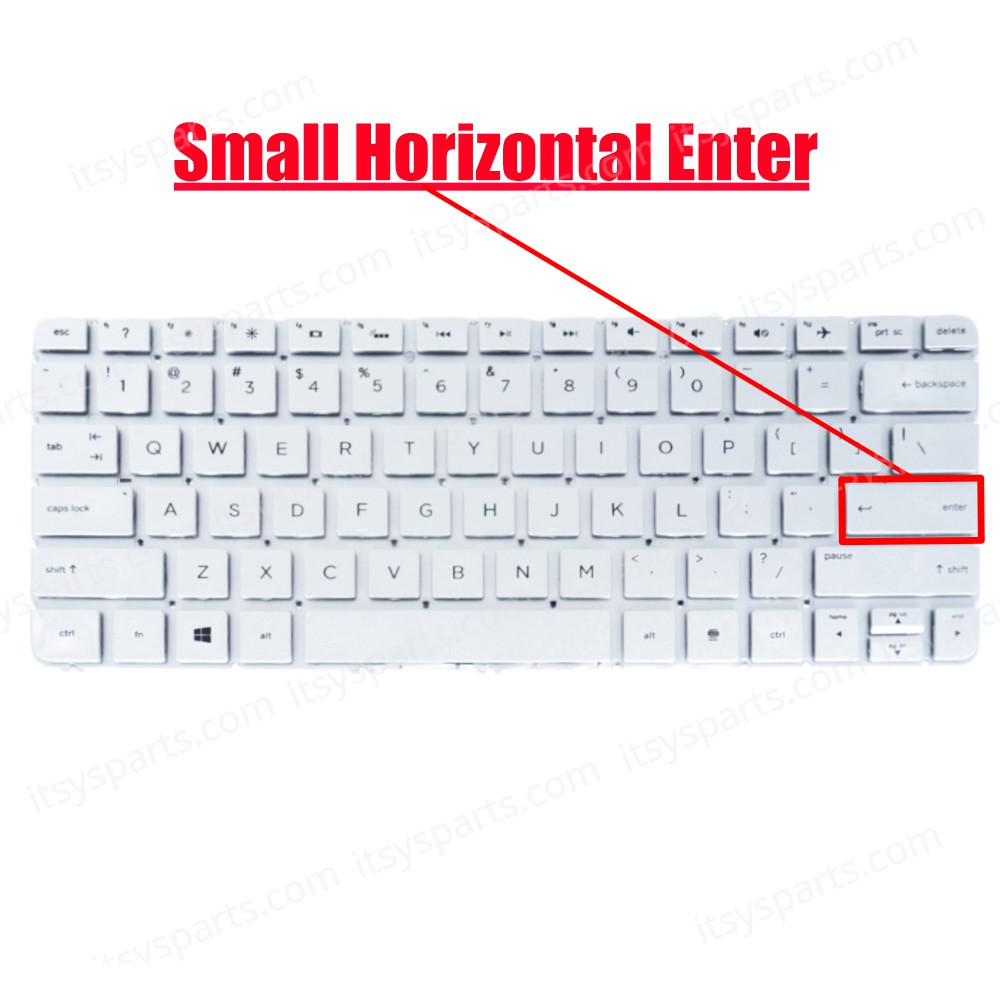 Keyboard Laptop Hp Spectre Pro x360 G1 Hp Spectre x360 13-4021CA Spectre x360 13-4105na Spectre x360 13-4107la 834589-001 US SILVER OEM (Ref.40481USSILVER)