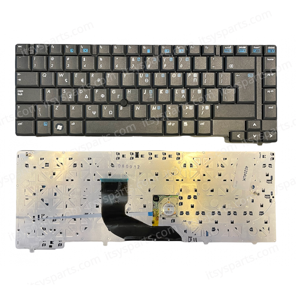 Keyboard Laptop HP 6910 6910B 6910P nc6400 399946-001 399946-161 418910-001 9J.N8282.00F 9J.N8282.00T GR VERSION BLACK KEYBOARD(Ref.40204GR)
