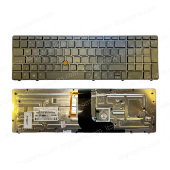 Keyboard Laptop Keyboard HP EliteBook 8560w 8570W 8570 UK With Pointer and backlight Keyboard OEM (Ref.40159UKBACKLIT)