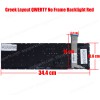 Laptop Keyboard - Keyboard for ASUS G551 N551JK N551JM N551JQ N551ZU G741 G551JK G551JM G551JW G551JX N551 N551J N551JB N551JW GR US ENTER RED BACKLIT (Ref. 40422GRUSENTBARD)