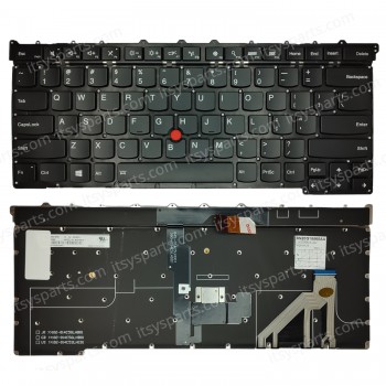 Keyboard Laptop - Keyboard for Lenovo Thinkpad Carbon X1 3RD GEN 2015 Series US Layout 8M20G118608 55Y01N5 SG-64700-XUA Black (Ref. 40663USNOFRAME)