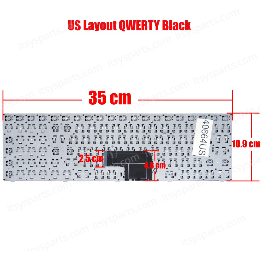 Laptop Keyboard - Keyboard for Medion AKOYA E7223 MD98457 MD98458 MD98459 MD98461 MD98462 MD98609 MD98616 MD98852 MD98853 MD98856 MD99005 MD98465 MD98466 MD98467 0KN0-CN1UI11 OEM (Ref. 40664US)