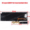 Laptop Keyboard - Keyboard for Dell Inspiron 15 3505 7590 7591 5584 7791 5590 5593 7706 2-in-1 CN 0GMXMJ 0KN4-0L3US12 0KN4-0L3US13 OEM (SKU. 40667USSILVERBL)