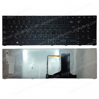 Laptop Keyboard - Keyboard for Toshiba Tecra A50-A A50-A-034 W50-A A50-A-024 G83C000DQ3CB OEM (Ref. 40670UK)
