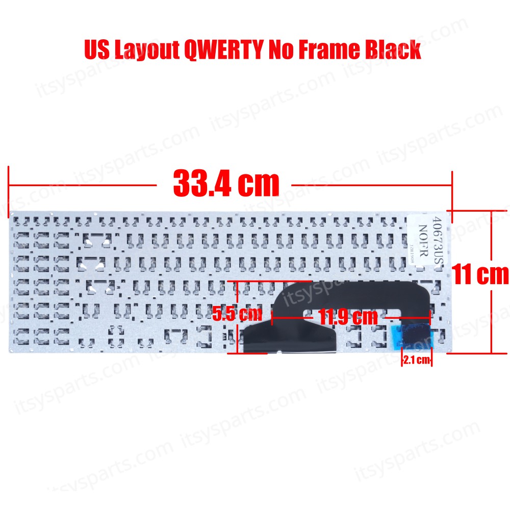 Laptop Keyboard - Keyboard for Asus X507 X507 X570 A570 X570ZD YX570ZD No Frame (SKU.40673USNOFR)