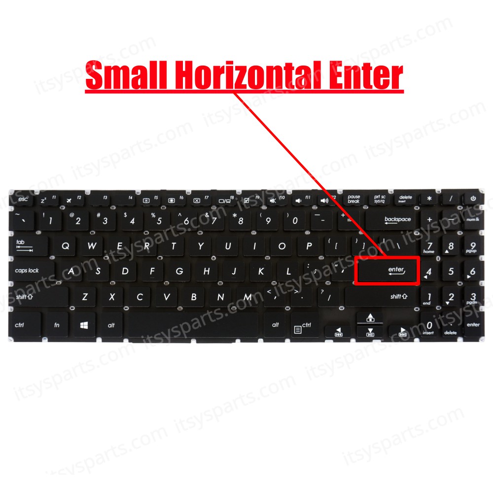 Laptop Keyboard - Keyboard for Asus X507 X507 X570 A570 X570ZD YX570ZD No Frame (SKU.40673USNOFR)