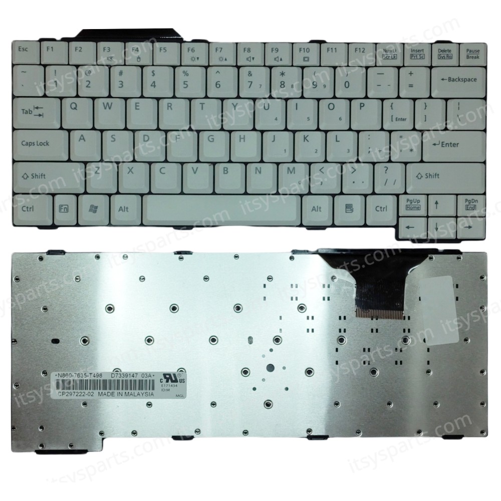 Laptop Keyboard for Fujitsu Lifebook E780 n860-7635-t399 US White ( SKU.40858US )