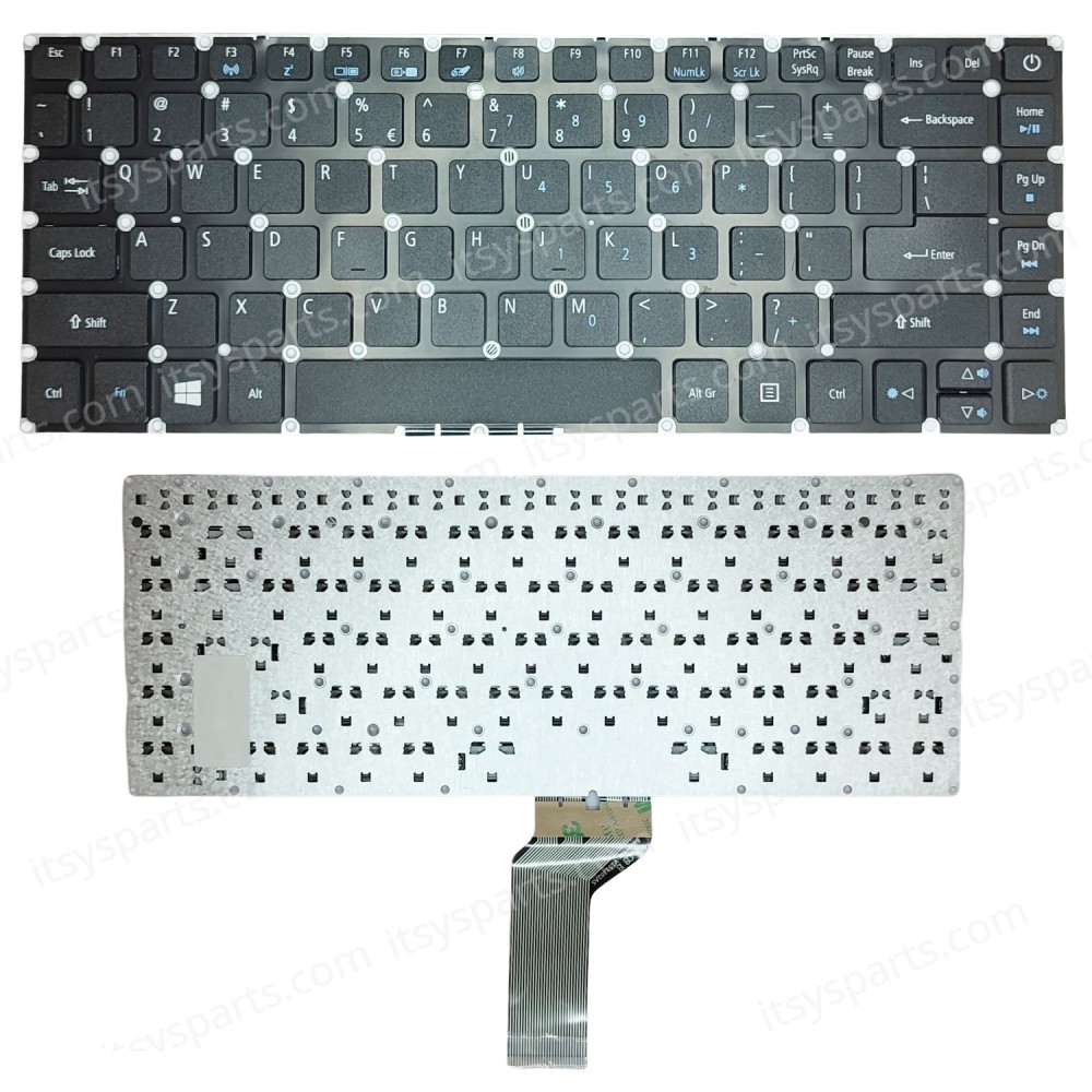 Laptop Keyboard for Acer Aspire E5-422 E5-422G E5-432 E5-432G E5-452 E5-452G E5-473 NKI1513031 NK114130B3 6B.G8PN2.001 71109F47K201 US No Frame Black ( SKU.40435US )