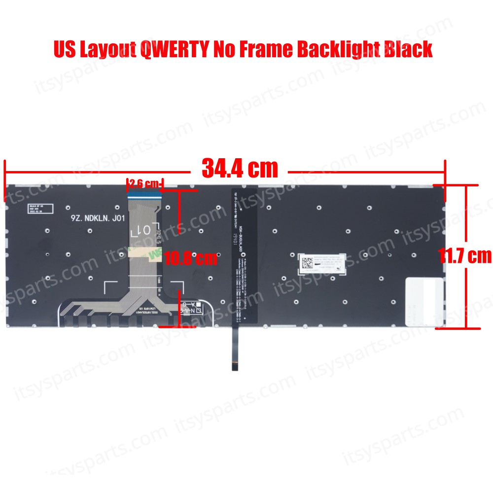 Laptop Keyboard for Lenovo Legion Y540-15IRH 81SX 81SY 81RJ Y540-17IRH 81T3 81Q4 Y540-15IRH-PG0 Y540-17IRH-PG0 5CB0U42948 US No Frame Backlight Black ( SKU.40476USBLACK )