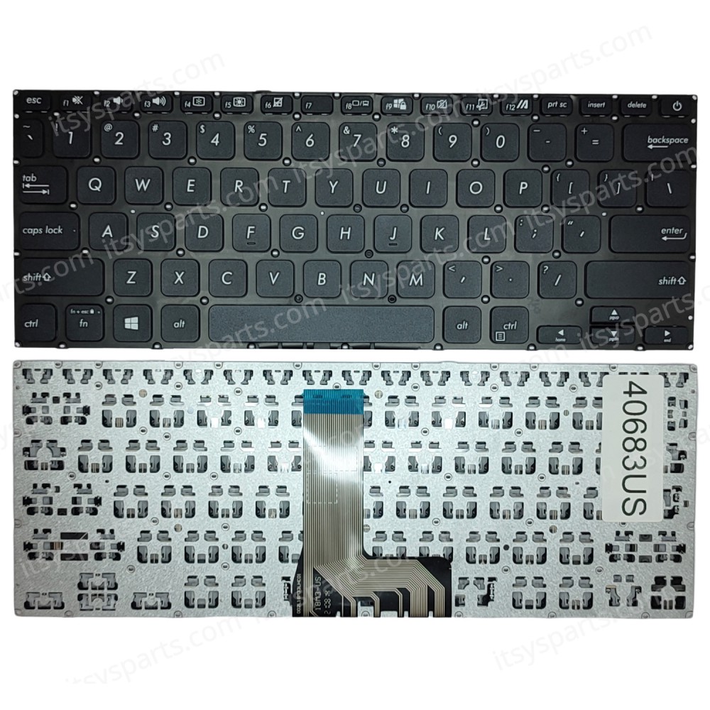 Laptop Keyboard - Keyboard for ASUS Vivobook X409 X409D X409BA X409FA MA X409JA X409DJ (Ref. 40683US)