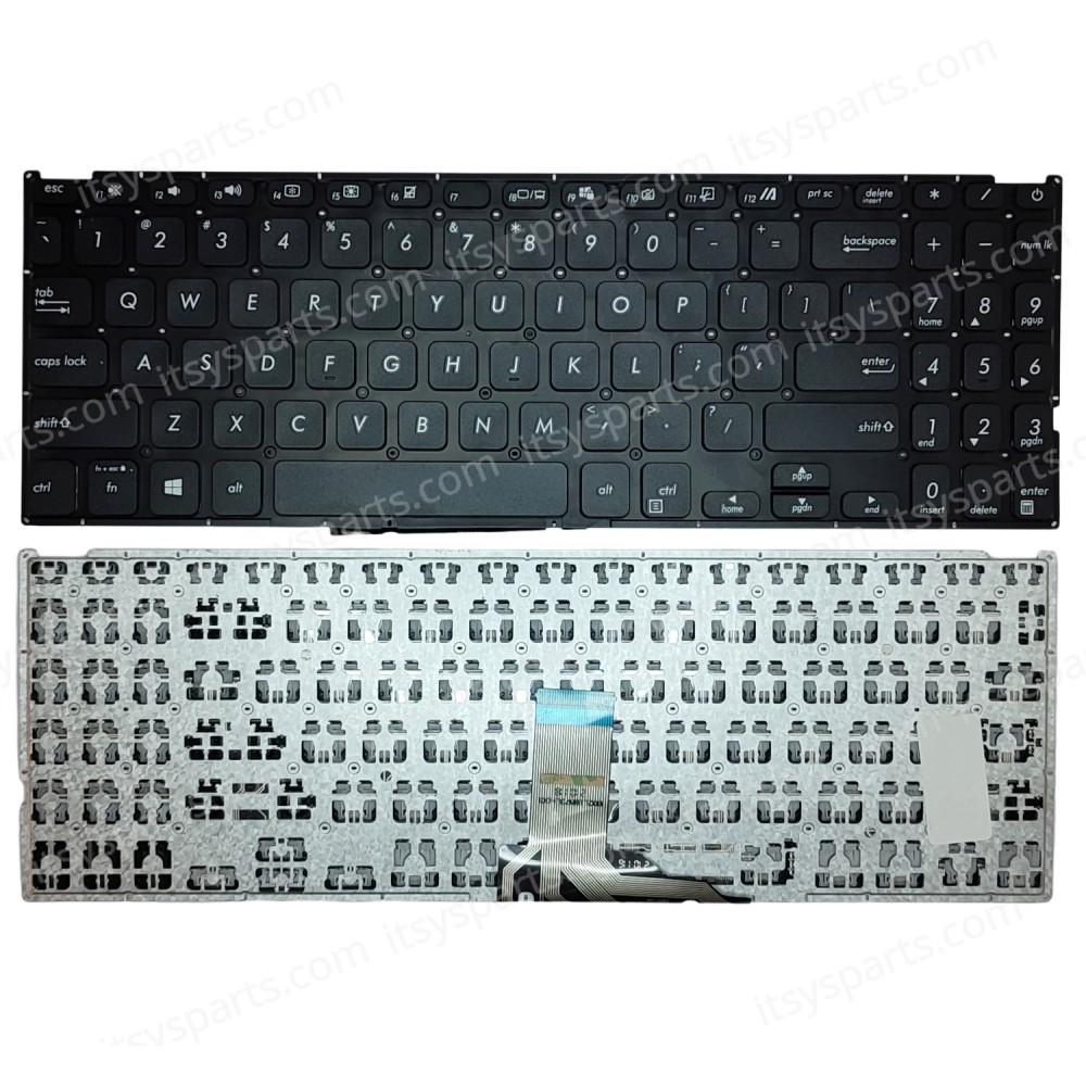 Laptop Keyboard - Keyboard for ASUS X509 X509F X509M X509J X509FA X509MA X509JA X509D X509DA OEM (Ref. 40684US)