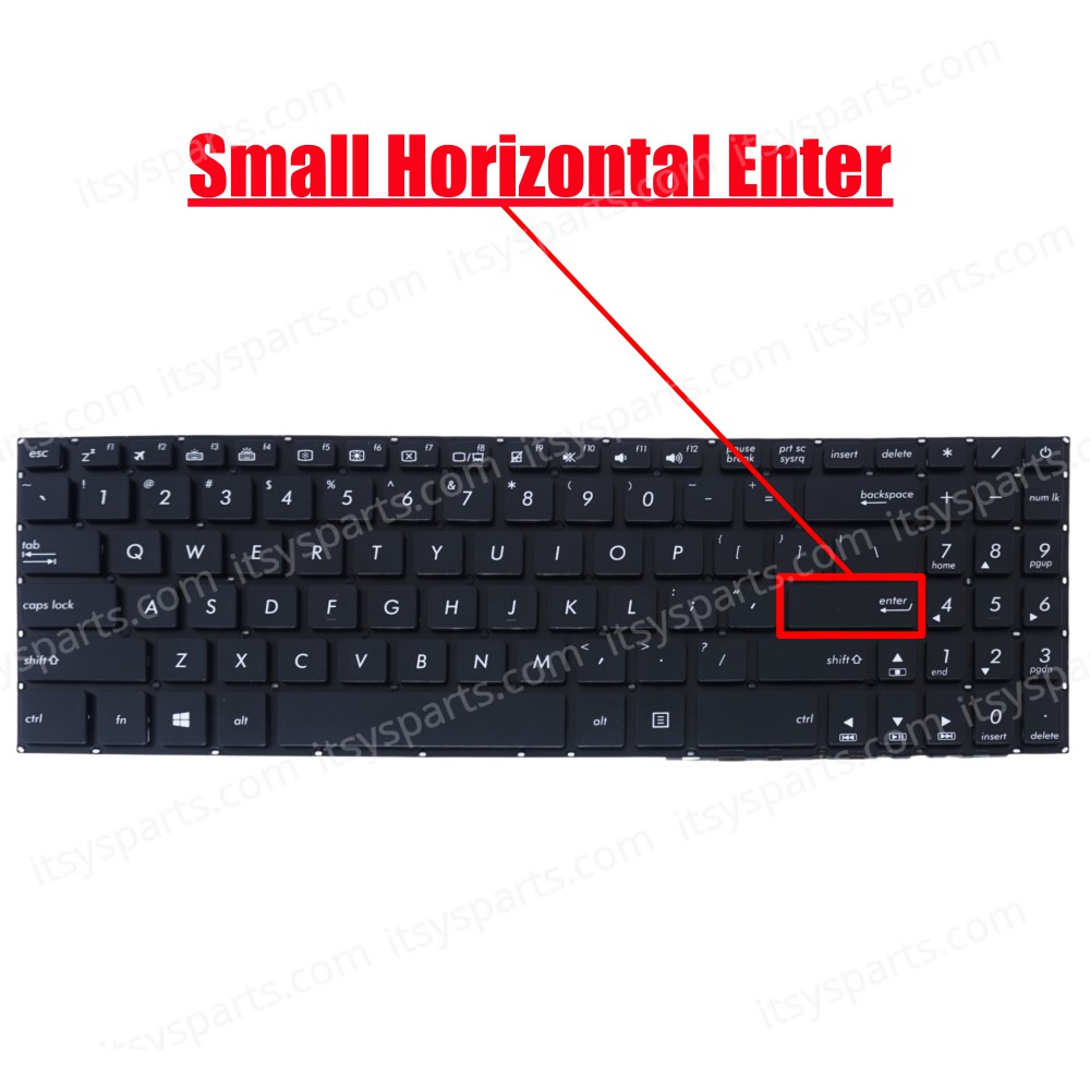 Laptop Keyboard - Keyboard for ASUS X570 X570U X570UD X570Z X570ZD X570D X570DD OEM (Ref. 40685USNOFR)