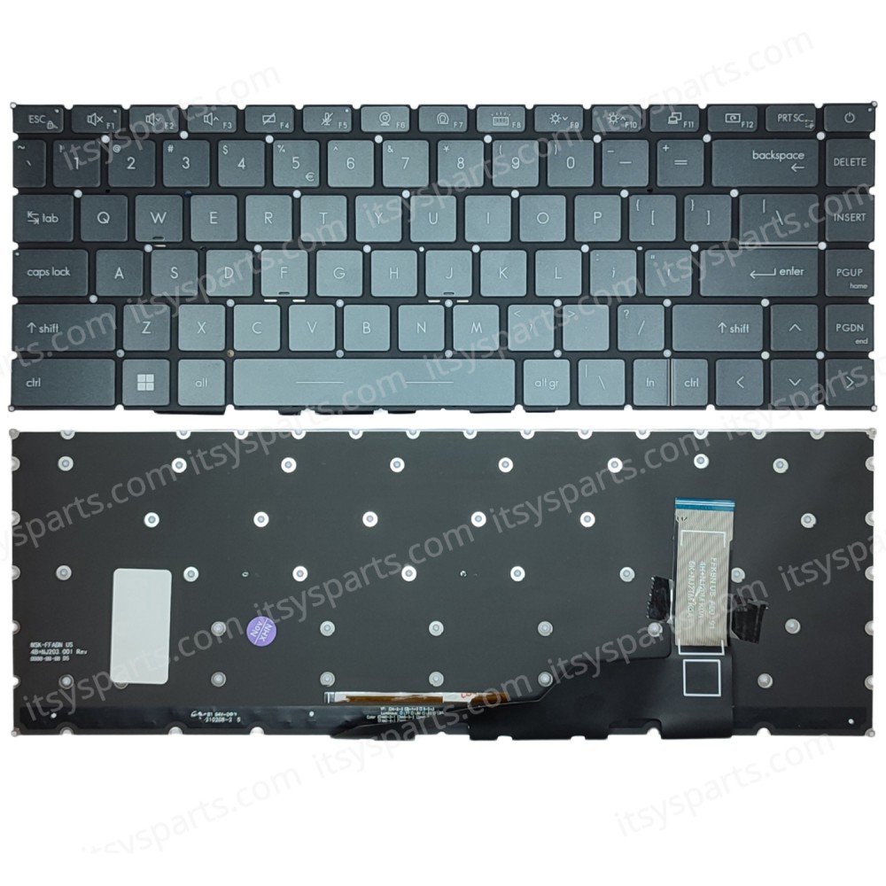 Laptop Keyboard for MSI GE66 GS66 MSI NSK-FFABN 1D 9Z.NJ2BN.A1D 9Z.NEVBN.A01 (SKU. 40687USBL)