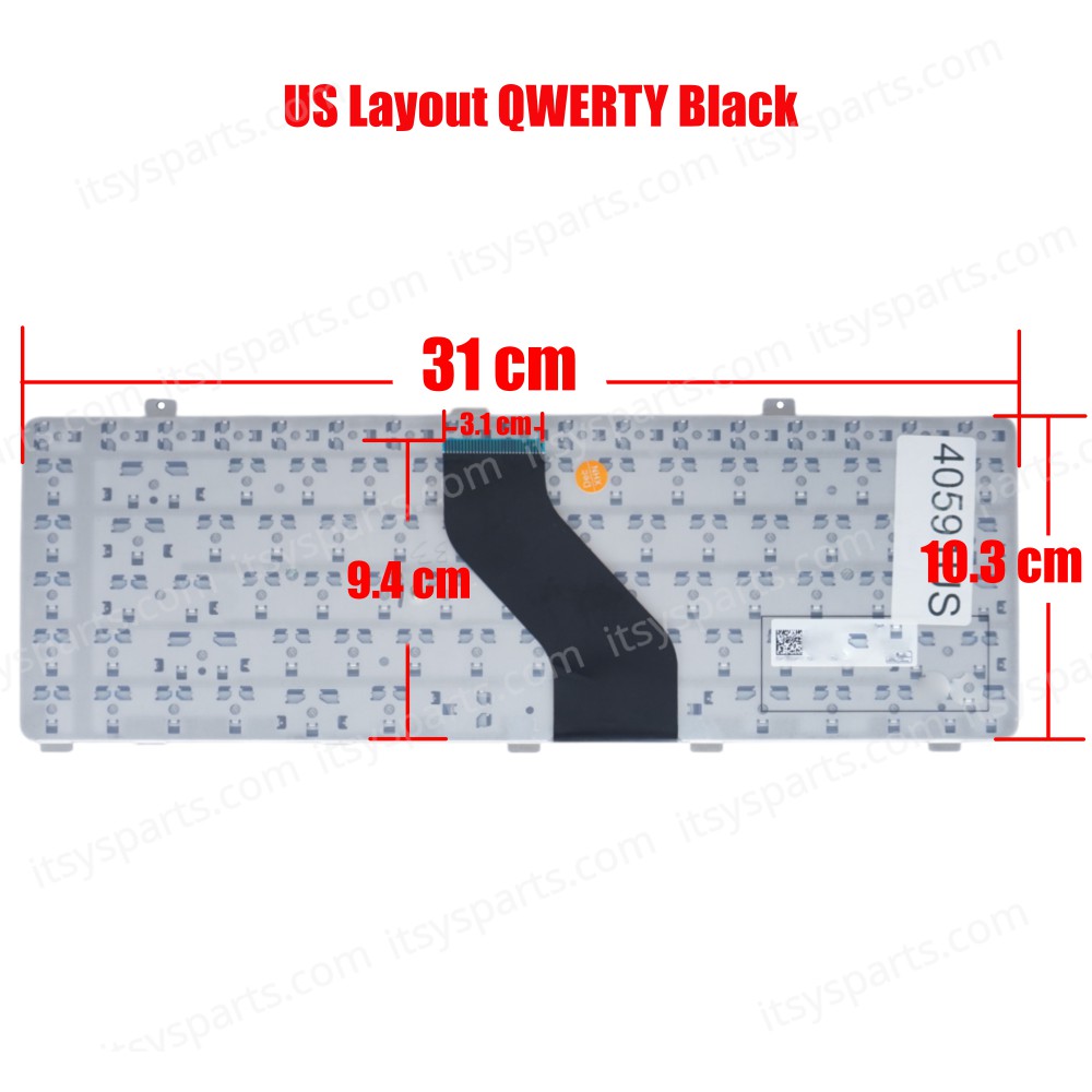 Laptop Keyboard for Dell Vostro V13 V130 V13Z Latitude 13 0460Y1 460Y1 Black ( SKU.40591US )