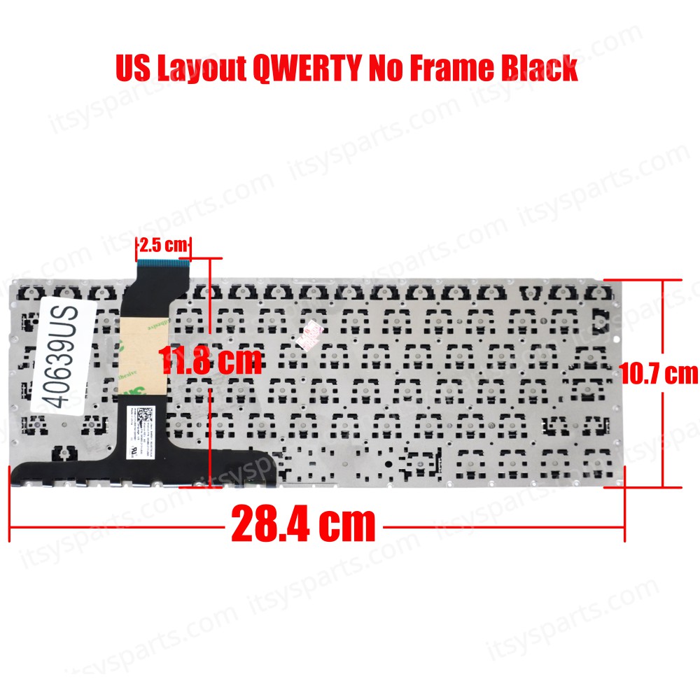 Laptop Keyboard - Keyboard for Asus ZenBook UX360CA UX360UA 0KNB0-2129US00 0KNB0-2131US00 OEM (Ref. 40639US)