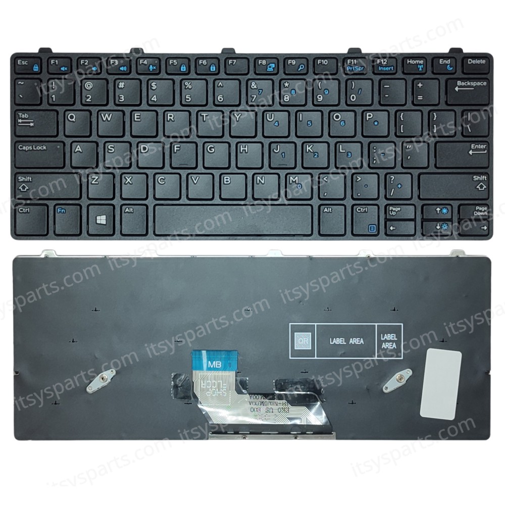 Laptop Keyboard for Dell Latitude 3180 3189 3380 series 0343NN 343NN US Βlack ( SKU.40695US )