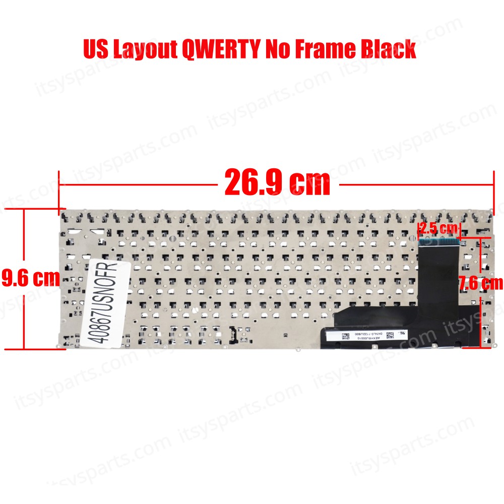 Laptop Keyboard for Asus E202 TP201S E202M E202S E202SA E205 E202MA TP201SA X205TA X205T 0KNL0-1122US00 AEXK6U00010 (SKU.40867USNOFR )