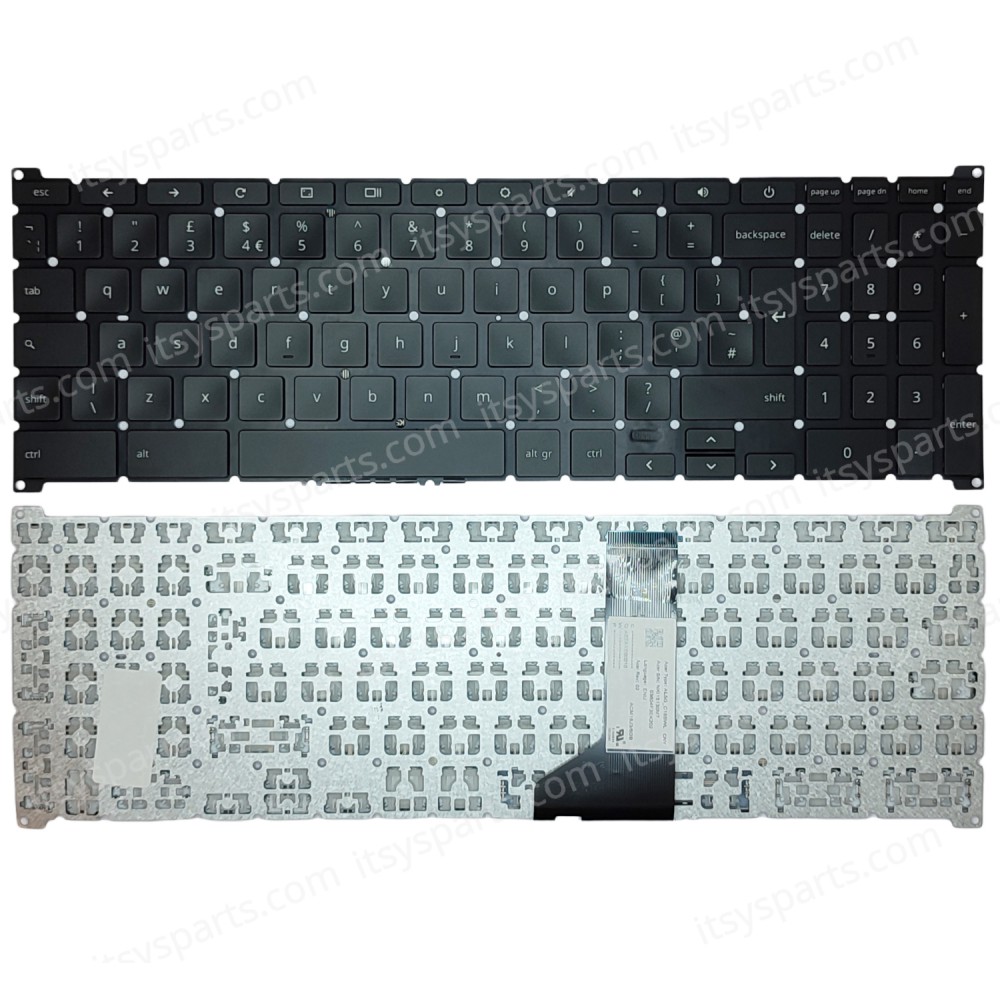 Laptop Keyboard for Acer Chromebook CB315-3H CB315-3HT series CB315-3H-C2C3 CB315-3H AL5G-C18BWL NKI15130M7 AL5G_C18BWL 6B.ATEN7.016 6B.ATEN7.003 ( SKU. 40700UKNOFR )