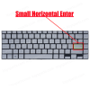 Laptop Keyboard for Asus Notebook E410M E410MA series E410MA-EB1267TS E410KA 4ABKWKRJN00 US No Frame Silver ( SKU.40703USSIL )