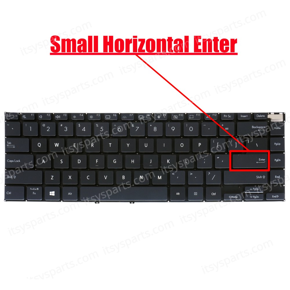 Laptop Keyboard for ASUS Zenbook 14X UX5400 UX5400ZF UX5400E UX5400EA UX5400EG UX5401EA-OLED-KN511T 4602GE00 DJ1TI12 0KN1-DJ2UK12 0KNB0-4601UK00 ASM20N3 (SKU. 40704USBL)