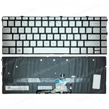 Laptop Keyboard for HP Spectre x360 13-AW 13-AW0003DX 13-AW0013DX 13-AW0020NR 13-AW0023DX US No Frame Backlight Silver ( SKU.40707USSILBL )