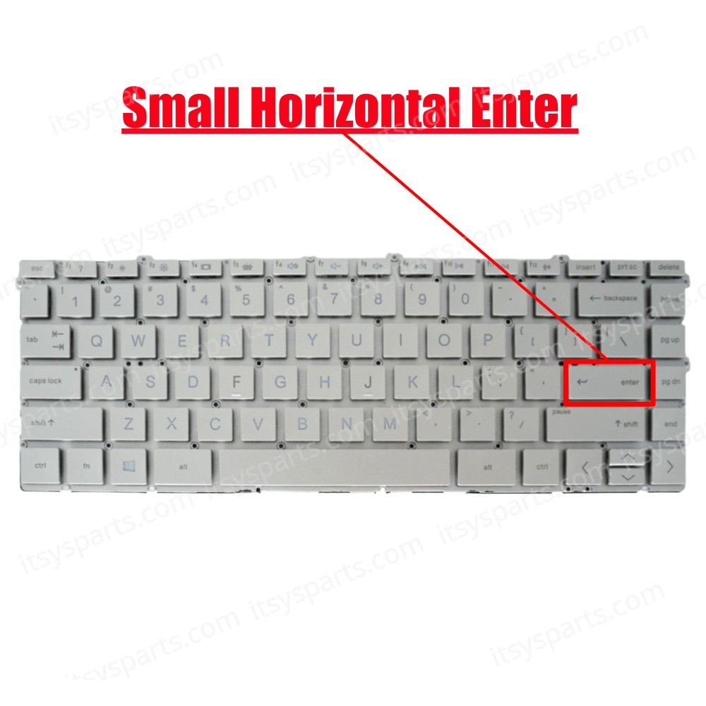 Laptop Keyboard for HP Spectre x360 13-AW 13-AW0003DX 13-AW0013DX 13-AW0020NR 13-AW0023DX US No Frame Backlight Silver ( SKU.40707USSILBL )