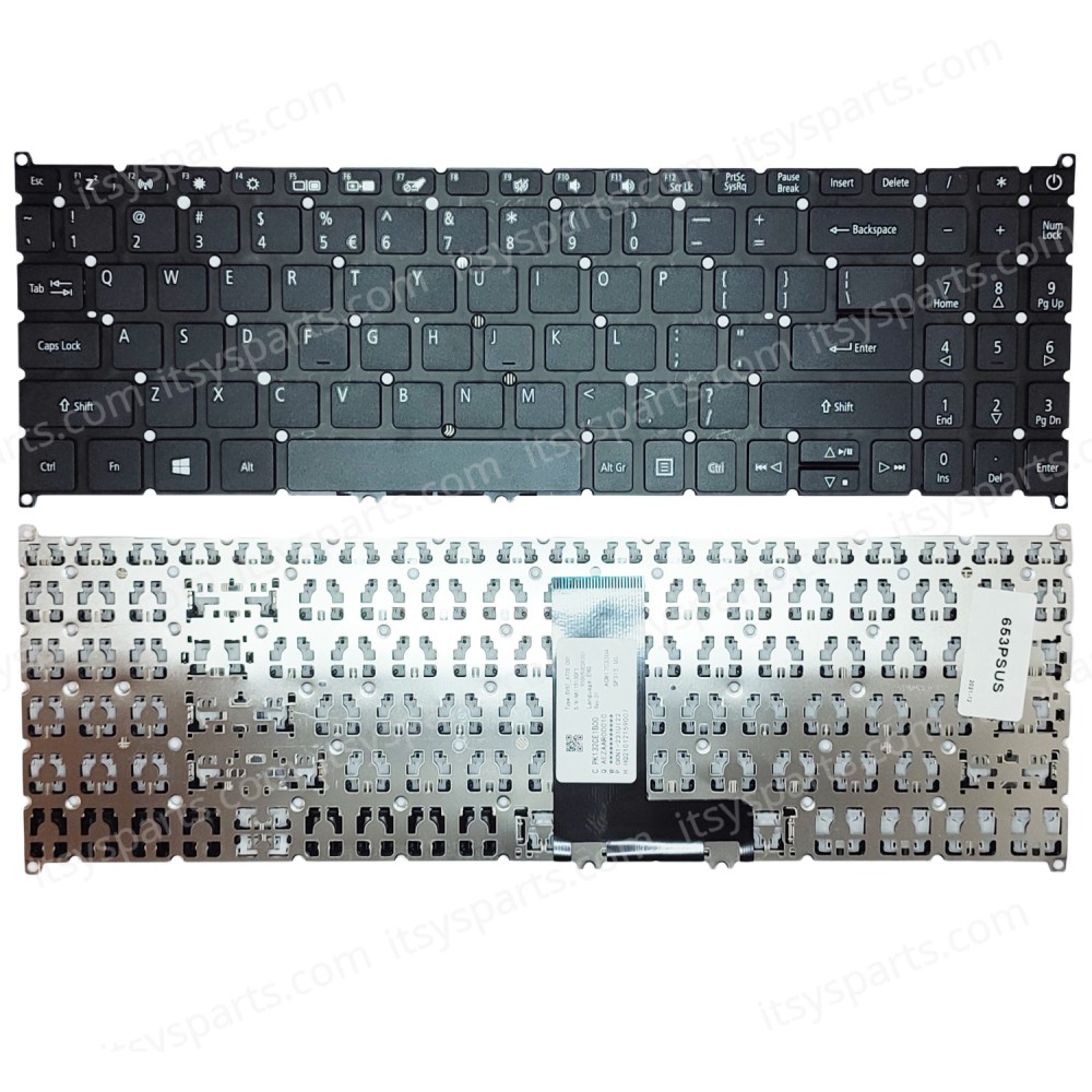Keyboard Laptop - Keyboard for ACER SWIFT SF315-51 SF315-52 SF315-41 a315-42 a315-42g a315-54 a315-54k BLACK ACN16P6-US 00216P63LHB01 PK 132CE1B00 AEZAAR00010 OKN1-231UI22 HQ21012159007 NKI15130F2 OEM (Ref. 40708USNOFR)