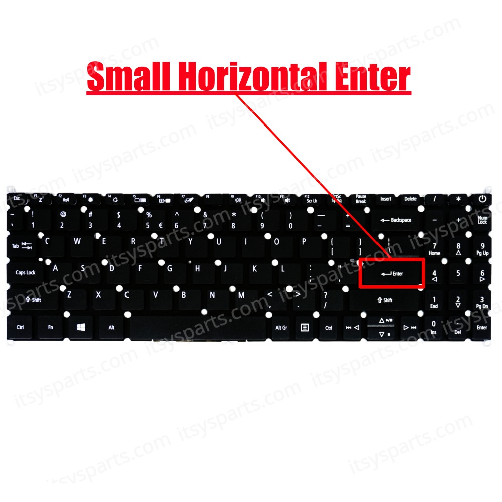 Keyboard Laptop - Keyboard for ACER SWIFT SF315-51 SF315-52 SF315-41 a315-42 a315-42g a315-54 a315-54k BLACK ACN16P6-US 00216P63LHB01 PK 132CE1B00 AEZAAR00010 OKN1-231UI22 HQ21012159007 NKI15130F2 OEM (Ref. 40708USNOFR)