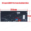 Laptop Keyboard for Asus VivoBook S430 X430U X430FN X430FA S435EA-EVO-WB711R AEXKLU01020 ASM18C83USJ9201 0KNB0-260AUS00 Silver Backlight (SKU,40710USSILBL)