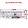 Laptop Keyboard for Asus Vivobook X521 X521EA EQ X521F X521FL X521UA X521IA NSK-W43PU 9Z.NHAPU.30U 0KNB0-5123UK00 0KN1-AU4UK13 US No Frame Black ( SKU. 40711US )