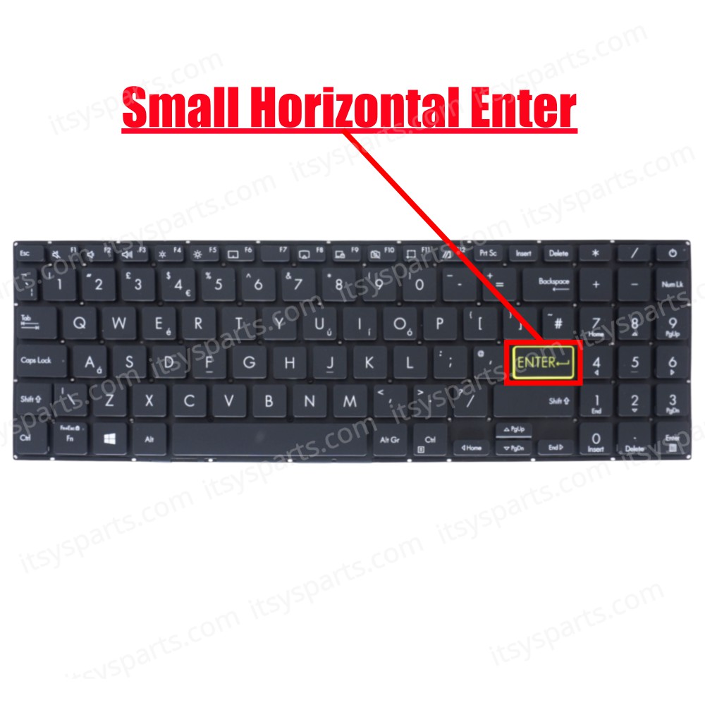 Laptop Keyboard for Asus Vivobook X521 X521EA EQ X521F X521FL X521UA X521IA NSK-W43PU 9Z.NHAPU.30U 0KNB0-5123UK00 0KN1-AU4UK13 US No Frame Black ( SKU. 40711US )