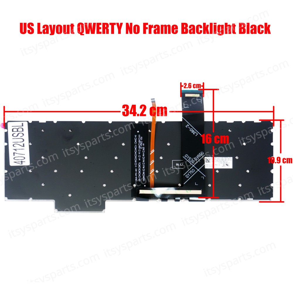 Keyboard Laptop - Keyboard for Lenovo Legion 5-15ACH6 5-15ACH6A 5-15ACH6H 5-15ARH05 5-15ARH05H 5-15IMH05 1IMH05H IMH6 ITH6 ITH6H Y7000 R7000 2020 Y7000P R7000P 2020 Y9000K Keyboard US Backlit NSK-65ABN AE09U018 787766-028 OEM (Ref. 40712USBL)