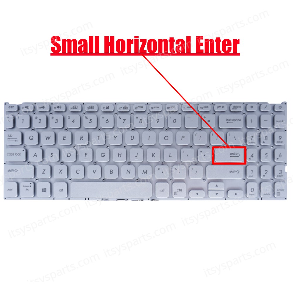 Laptop Keyboard for Asus X512D X512F X512J X512FA X512DA 90NB0M92-R31GE0 90NB0M92-R32PO0 90NB0M92-R32RU0 US Backlight Silver ( SKU.40713USSILBL )