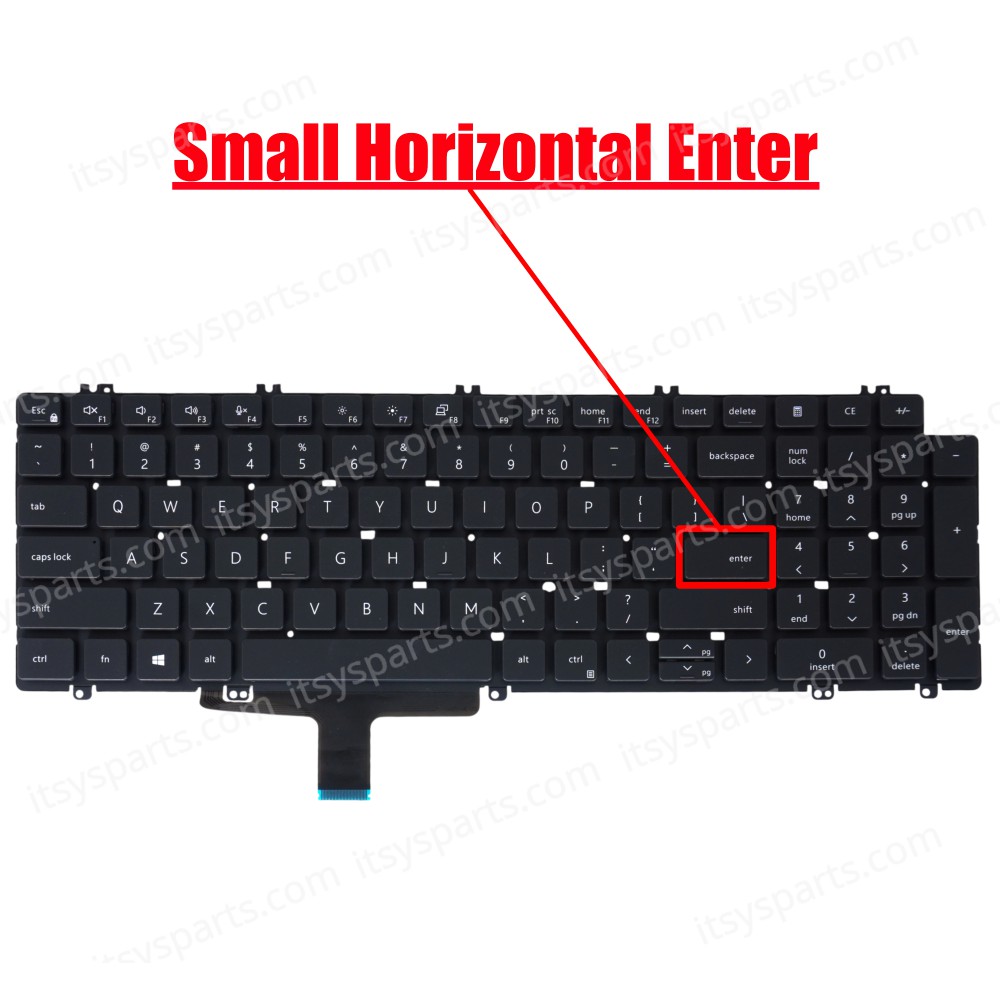 Laptop Keyboard for Dell Latitude 5520 5521 Precision 3560 3561 0RHGTP RHGTP 0T5V04 N7N16 0N7N16 PK133MM2B00 0KRJFY (SKU. 40715US)