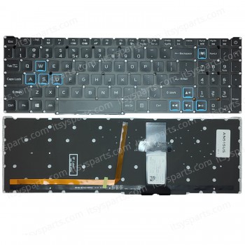 Laptop Keyboard for Acer Helios 300 PH315-52 PH317-53 PH317-52 Nitro 5 AN515-54 AN515-55 AN515-43 AN517-51 AN715-51 (SKU. 40716USBL)