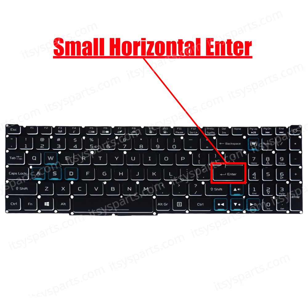 Laptop Keyboard for Acer Helios 300 PH315-52 PH317-53 PH317-52 Nitro 5 AN515-54 AN515-55 AN515-43 AN517-51 AN715-51 (SKU. 40716USBL)