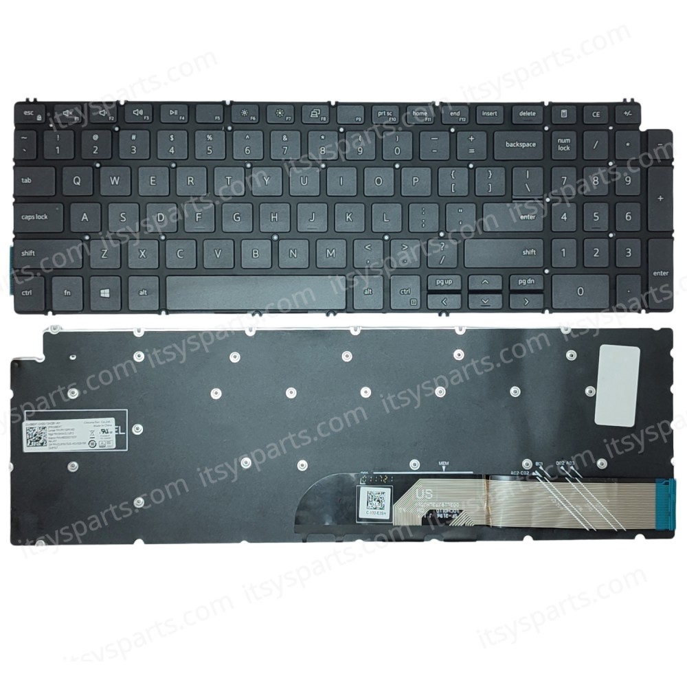 Laptop Keyboard - Keyboard for DELL Inspiron 5502 5509 5505 5509 5510 5590 5591 5584 15 3501 99DKT 099DKT PK132RI1A00 OEM (Ref. 40719USNOFR)