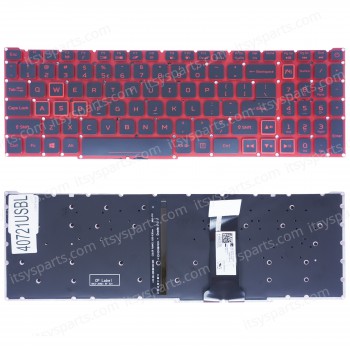 Laptop Keyboard for Acer Nitro 5 AN517-51 AN517-52 AN515-4 AN515-42 AN515-51AN515-52 AN515-5 AN517-52-728Z3 US No Frame Backlight Red ( SKU.40721USBL )