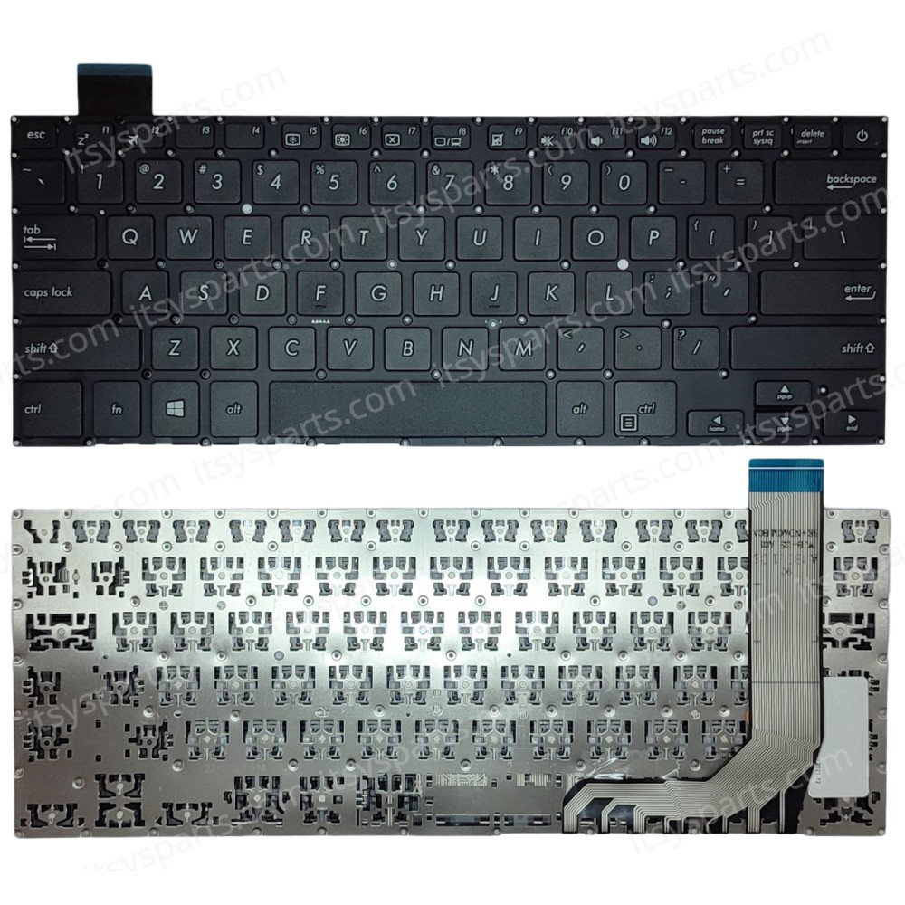 Keyboard - Keyboard Laptop Asus X407U X407UA X407UB X407UBR X407UF X407MA X407M NSK-WJBSB 9z.ndasb.b019Z.NDASB.B1E 0KNB0-4129US00 OEM(Ref.40722USNOFR)