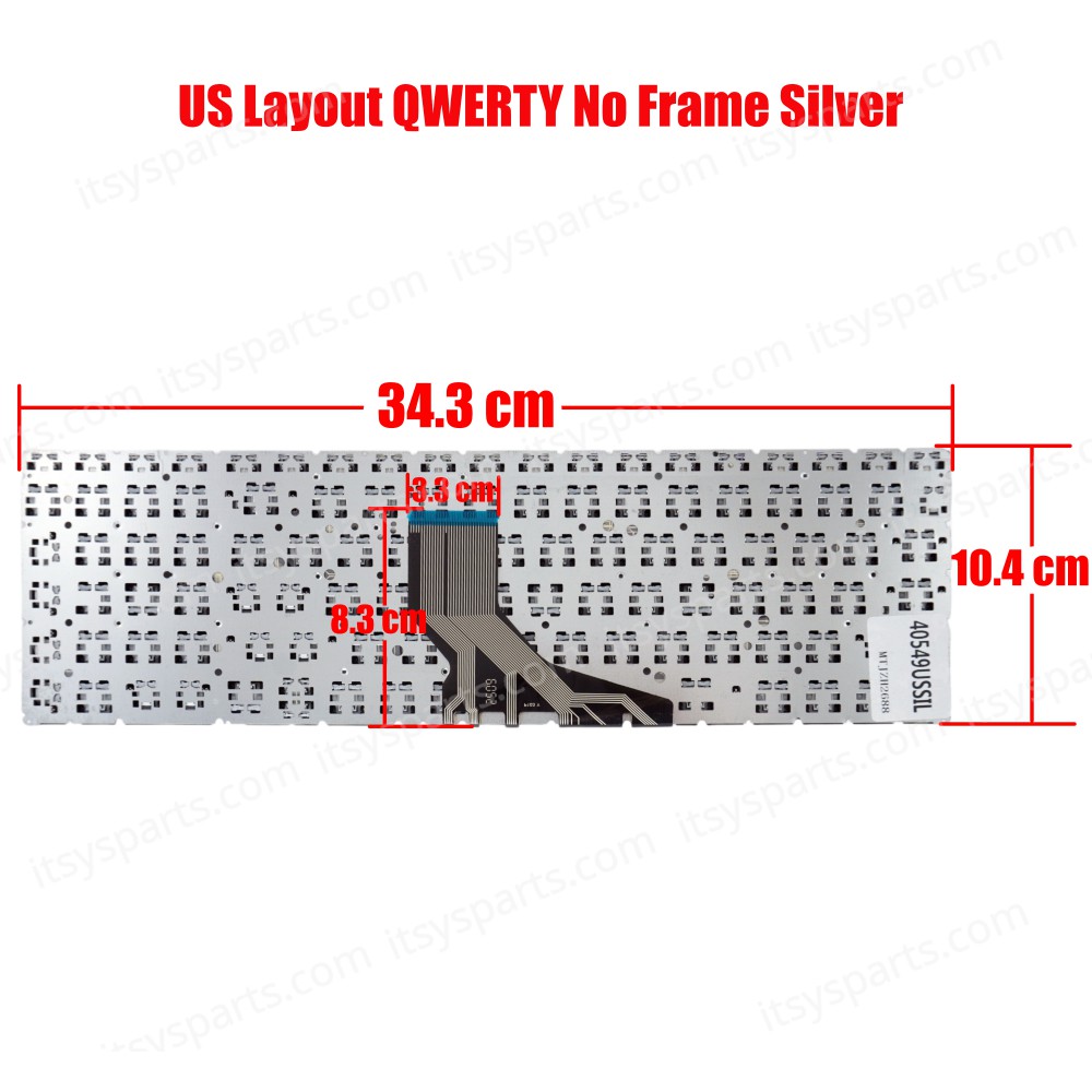 Laptop Keyboard HP Pavilion 15-DA 15-DB 15-DF 15-CN 15-CW 15-CR 15-CS 15-EC 15EC 17-BY 17M-CE Series TPN-C135 US No Frame Layout Silver Backlit keyboard L47469-001 OEM (Ref.40549USSIL)