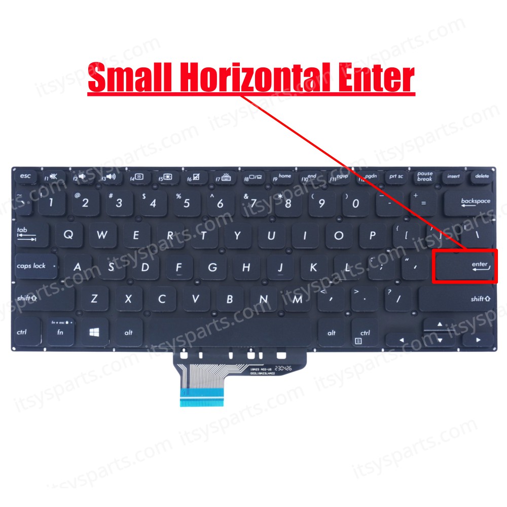 Laptop Keyboard - Keyboard for ASUS vivobook flip TP412 TP412U UA TP412F TP412FA-XB56T HQ21011621000 ASM18A66LA-H18 ASM18A6 OEM (Ref. 40723USNOFR)