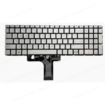 Laptop Keyboard for HP Pavilion 15-eh 15z-eh 15-eh0000 15-eh1000 Series Silver Backlit M46255-A41 HPM19N8 6037B0214815 (SKU. 40725USSILBL)