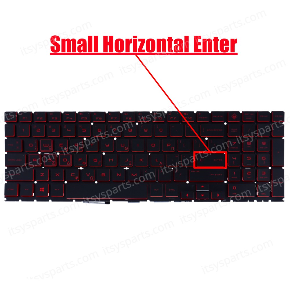 Laptop Keyboard HP Omen 15-dh 15-dc HP 15-dc000 15t-dc000 15-dc0010nr 15-dc0053nr 15-dh1070wm 15-dh1020nr 15-dh1053nr Series OEM (Ref. 40654GRREDBACK)