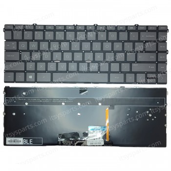 Laptop Keyboard for HP Spectre x360 13-AW 13-AW0003DX 13-AW0013DX 13-AW0020NR 13-AW0023DX US No Frame Backlight Gray ( SKU.40707USBACKLIT )