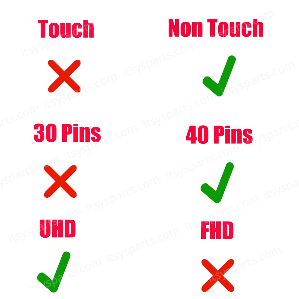 Screen Cable - Flex Screen cable Lenovo Thinkpad T570 P51S T580 P52S 40pin 01ER030 450.0ab02.0001 OEM (Ref.1-FLEX1221)