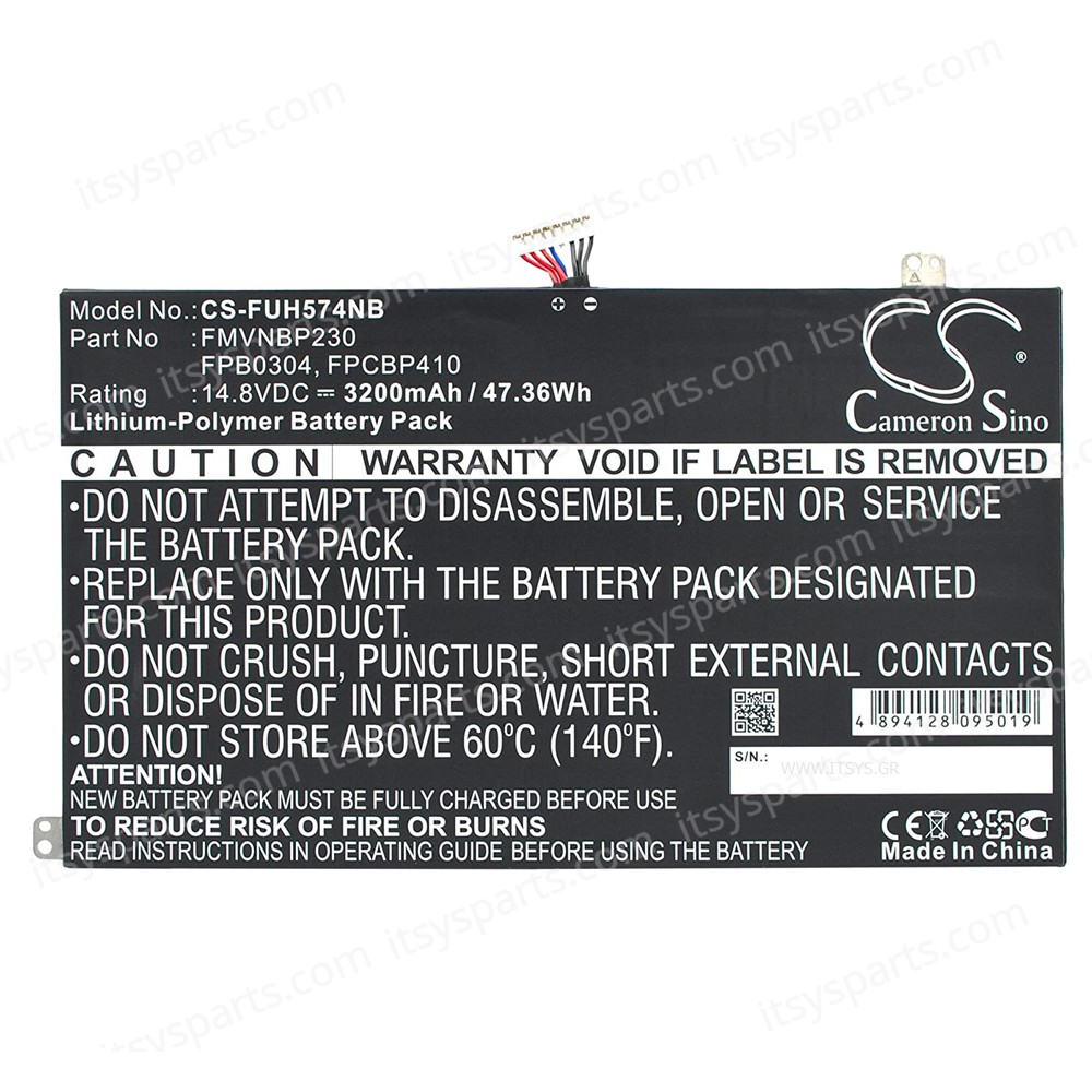 Laptop Battery - Battery for Fujitsu Lifebook UH574 UH554 UH554 U554 U574 FMVNBP230 FPB0304 FPCBP410 OEM (Ref.1-BAT0356)