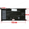 Laptop Battery - Battery for Dell Inspiron 5482 5485 5488 5488 5491 3310 2 en 1 3493 3582 3593 3793 5493 5585 5593 5480 5590 YRDD6 1VX1H VM732 FDRHM WJPC4 JPFMR 65N6H OEM (Ref.1-BAT0409)