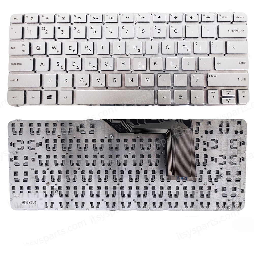 Keyboard Laptop Hp Spectre Pro x360 G1 Hp Spectre x360 Hp Spectre 13-4100 x360 Hp Spectre x360 13-4001 Spectre x360 13-4103dx Hp 834589-001 BFKLT3BLK9EMM3 GR SILVER OEM (Ref.40481GR)