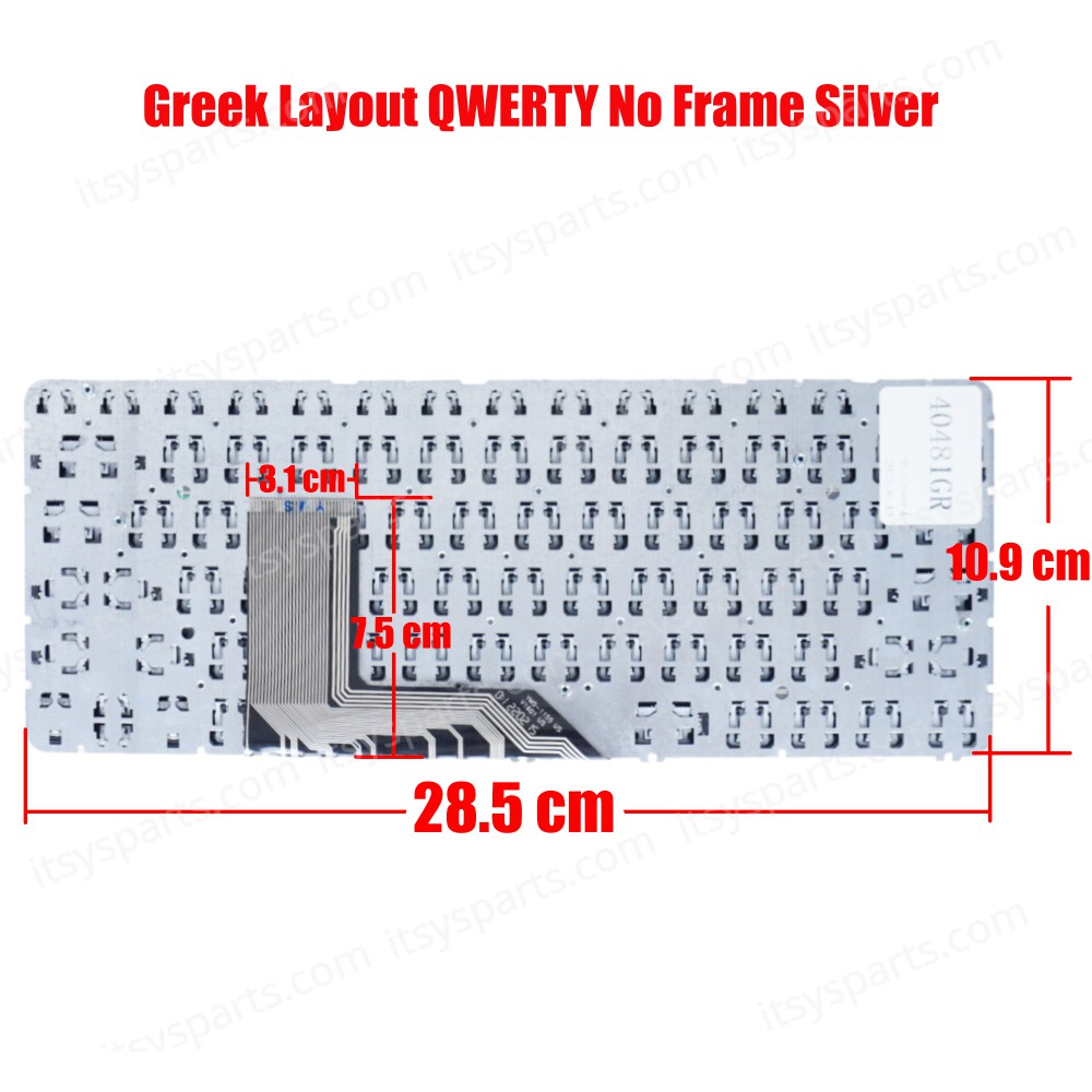 Keyboard Laptop Hp Spectre Pro x360 G1 Hp Spectre x360 Hp Spectre 13-4100 x360 Hp Spectre x360 13-4001 Spectre x360 13-4103dx Hp 834589-001 BFKLT3BLK9EMM3 GR SILVER OEM (Ref.40481GR)
